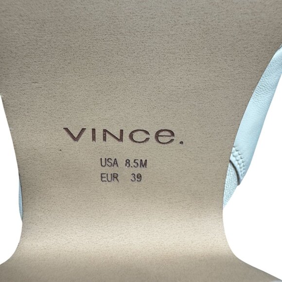 Vince Women's Crossover Strap Leather Platform Slide Sandal, Size 8.5 WORN ONCE - Picture 9 of 9